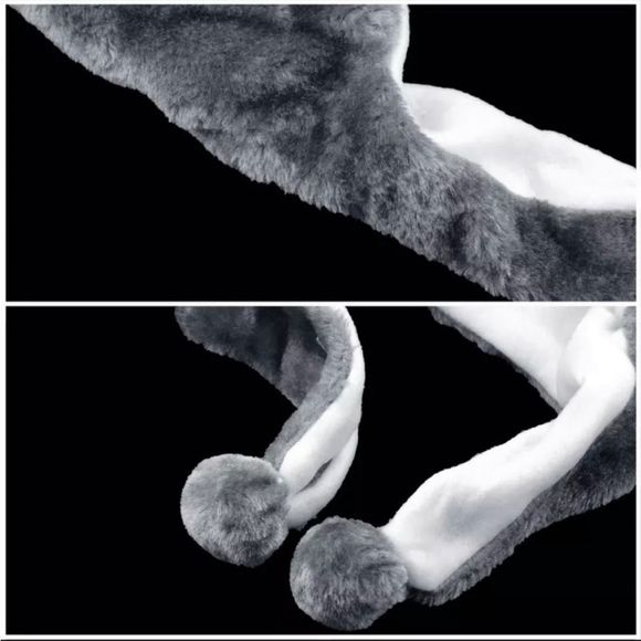 Winter Wolf Hat Beanie Fun Furry Animal Husky - Picture 8 of 8